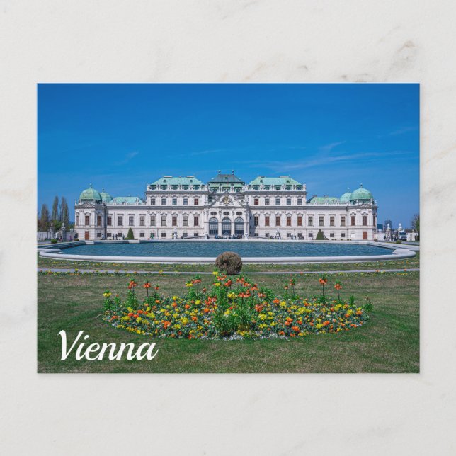 Oberer Belvedere Palast in Wien, Österreich Postkarte (Vorderseite)