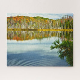 Oberer Halbinsel-Herbst färbt Natur-Fotografie Puzzle