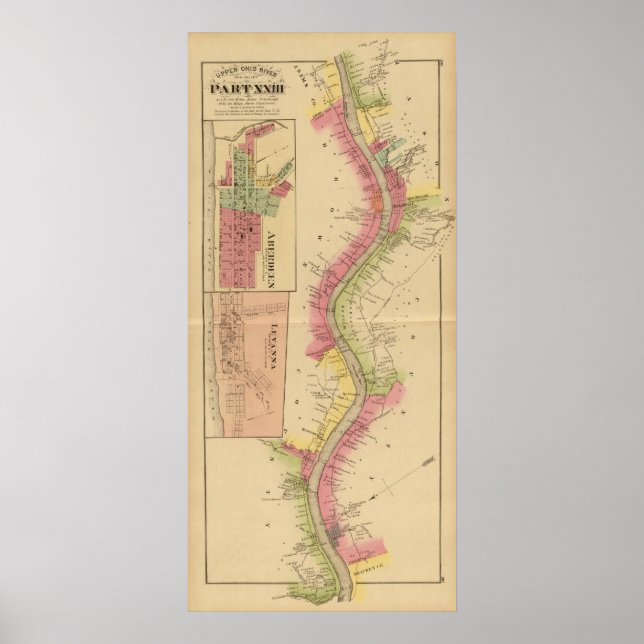 Oberer Ohio Fluss und Tal 2 Poster (Vorne)