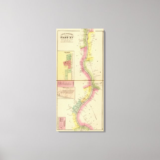 Oberer Ohio Fluss und Tal 4 Leinwanddruck (Vorderseite)