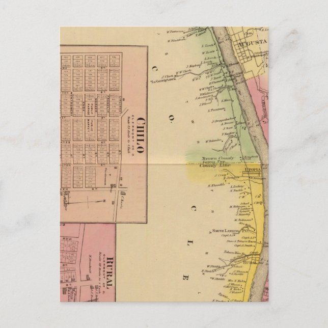 Oberer Ohio Fluss und Tal 4 Postkarte (Vorderseite)