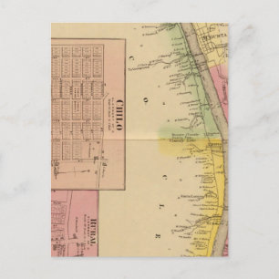 Oberer Ohio Fluss und Tal 4 Postkarte