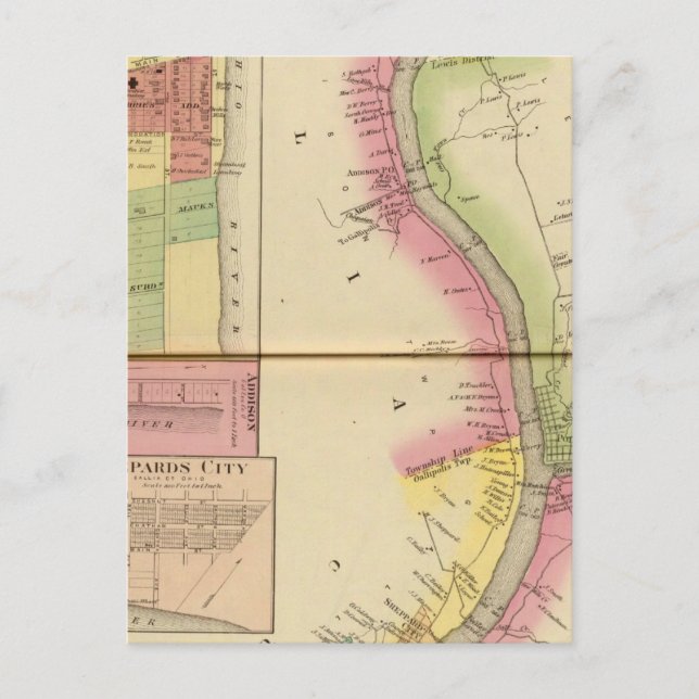 Oberer Ohio Fluss und Tal 5 Postkarte (Vorderseite)