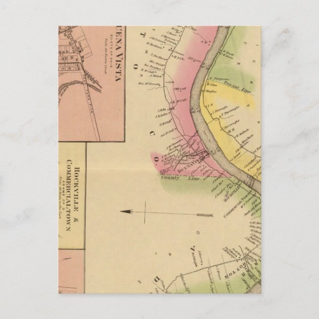 Oberer Ohio Fluss und Tal 6 Postkarte (Vorderseite)