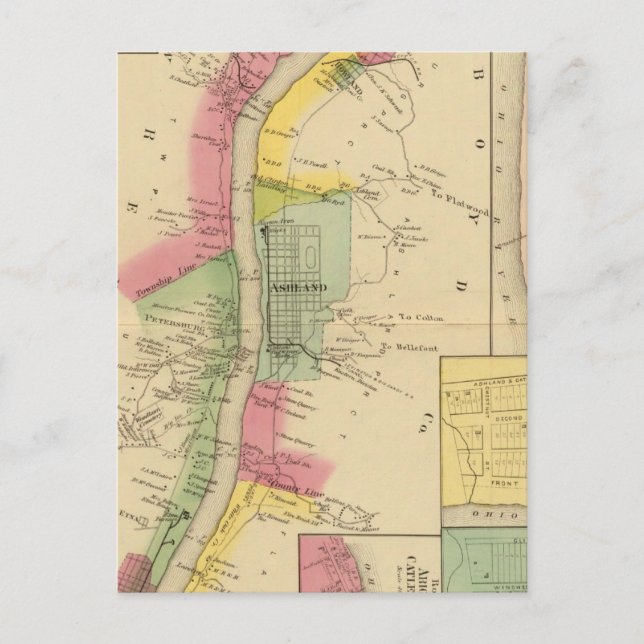 Oberer Ohio Fluss und Tal 6 Postkarte (Vorderseite)