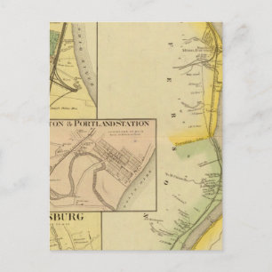 Oberer Ohio Fluss und Tal 7 Postkarte