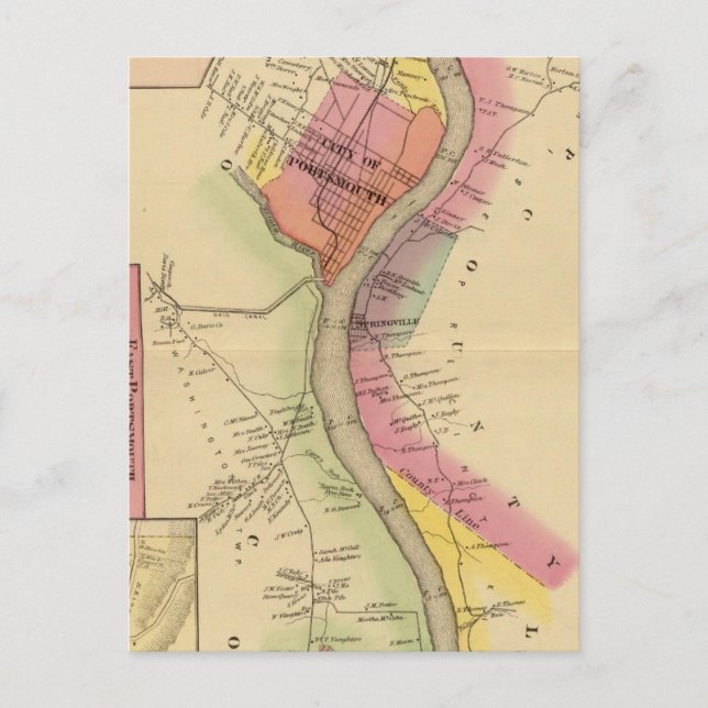 Oberer Ohio Fluss und Tal 8 Postkarte (Vorderseite)