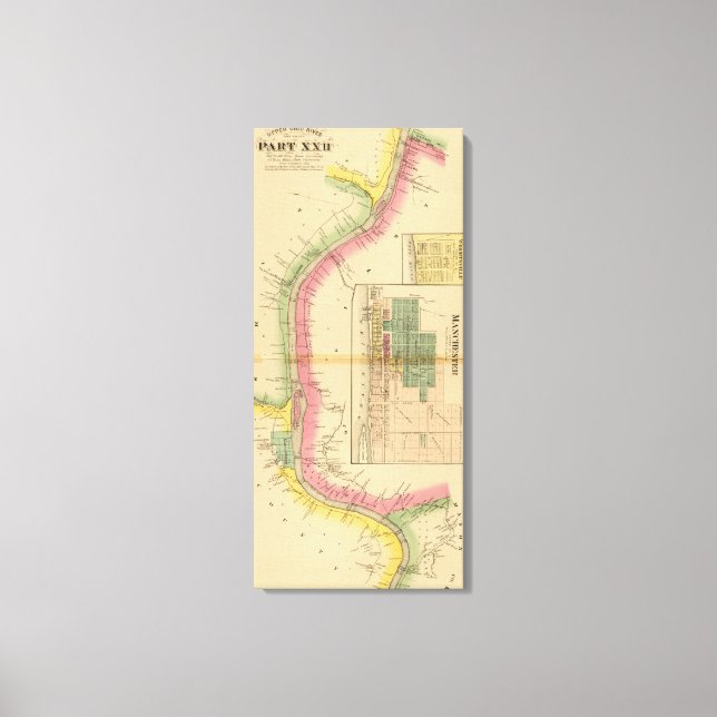 Oberer Ohio Fluss und Tal 9 Leinwanddruck (Vorderseite)