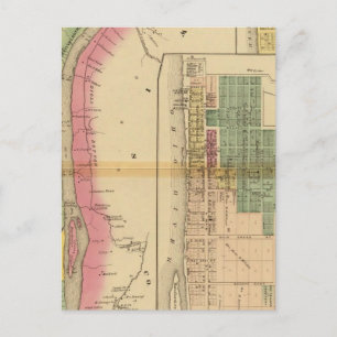 Oberer Ohio Fluss und Tal 9 Postkarte
