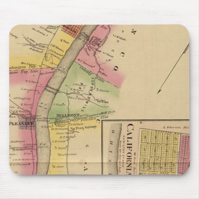 Oberer Ohio-Fluss und -Tal Mousepad (Vorne)