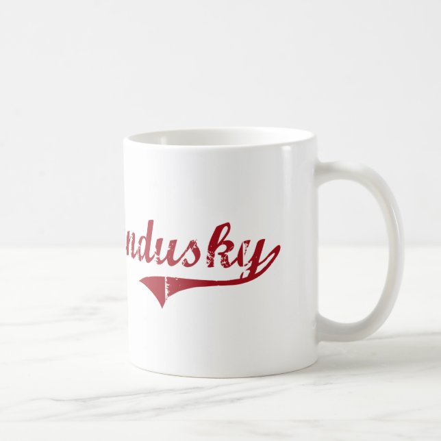 Oberer Sandusky Ohio klassischer Entwurf Tasse (Rechts)