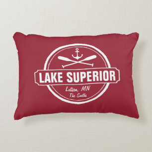 Oberer See, kundenspezifische Stadt, Name, Anker, Dekokissen