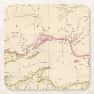 Oberer See Rechteckiger Pappuntersetzer