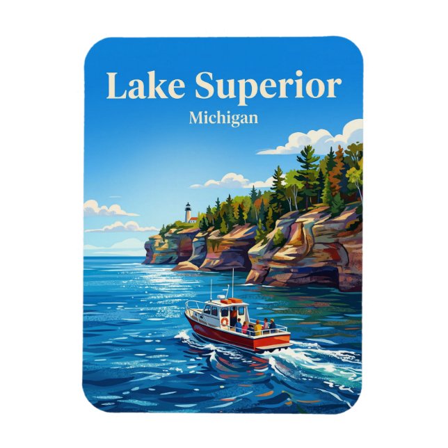Oberer See USA Magnet (Vertikal)