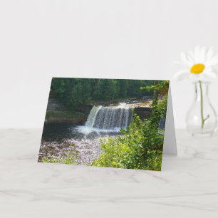 Oberer Tahquamenon-Wasserfall Michigan Geburtstag Karte