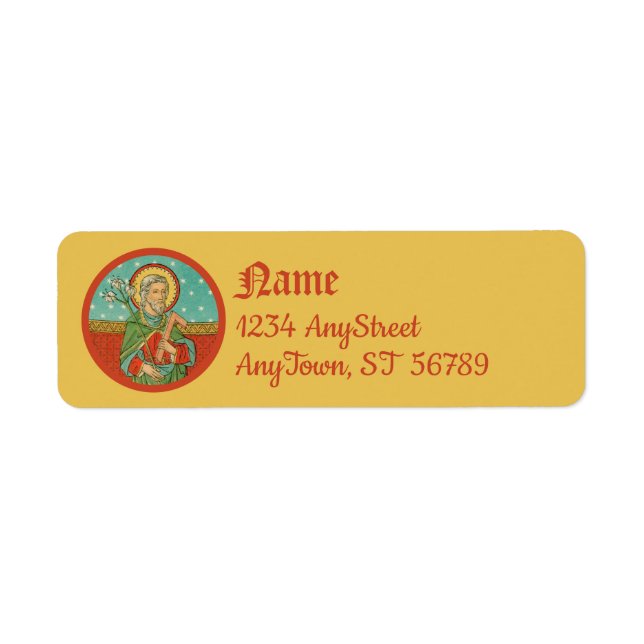 Oberer Torso von St. Joseph (Detail; VVP 09) Label (Vorne)