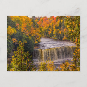 Oberer Wasserfall mit Herbstfarben Postkarte