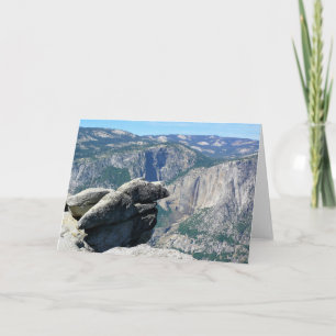 Oberer Yosemite-Wasserfall vom Glacier Point, CA Karte