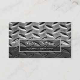 Oberfläche aus abstraktem Diamantblech Visitenkarte
