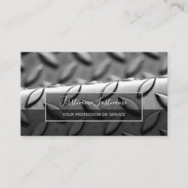 Oberfläche aus abstraktem Diamantblech Visitenkarte