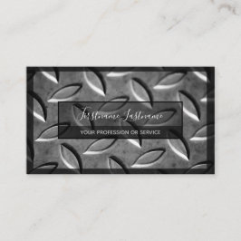 Oberfläche aus abstraktem Diamantblech Visitenkarte