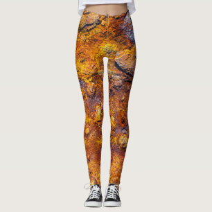 Oberfläche aus rostfreiem Metall Leggings