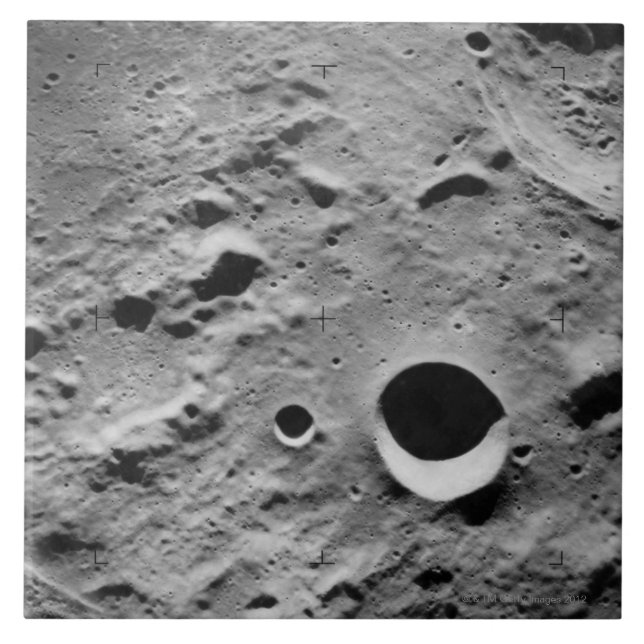 Oberfläche des Mondes Fliese (Vorderseite)