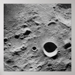 Oberfläche des Mondes Poster