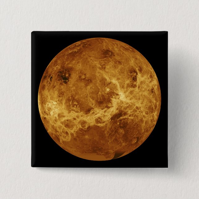 Oberfläche des Planeten Venus Button (Vorderseite)