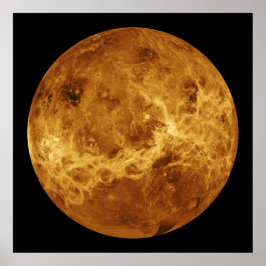 Oberfläche des Planeten Venus Poster