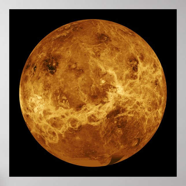 Oberfläche des Planeten Venus Poster (Vorne)