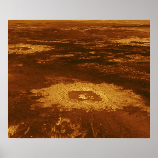 Oberfläche des Planeten Venus Poster (Vorne)