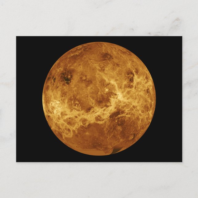 Oberfläche des Planeten Venus Postkarte (Vorderseite)