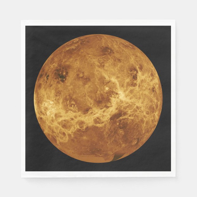 Oberfläche des Planeten Venus Serviette (Vorderseite)