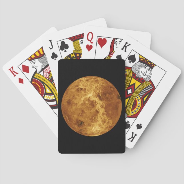 Oberfläche des Planeten Venus Spielkarten (Rückseite)