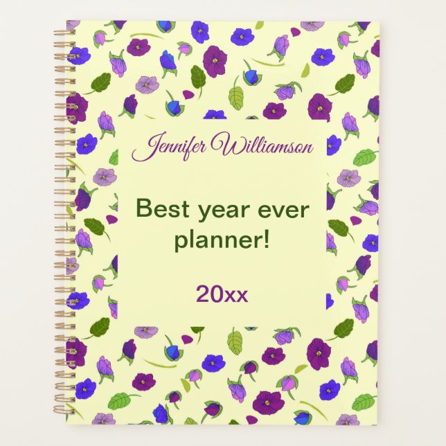 Oberflächenstruktur von Blätter und Violetten Best Planer (Vorderseite)