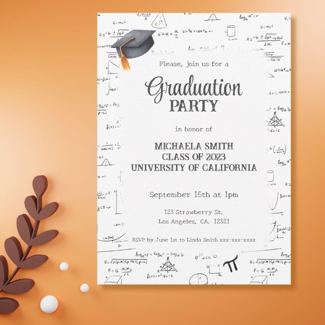 Obergrenze für die Graduierung von Black Mathemati Einladung (Von Creator hochgeladen)