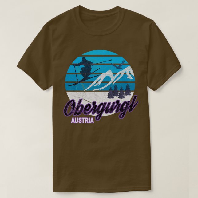 Obergurgl Austria Ski Resort Snowboarding W T-Shirt (Design vorne)