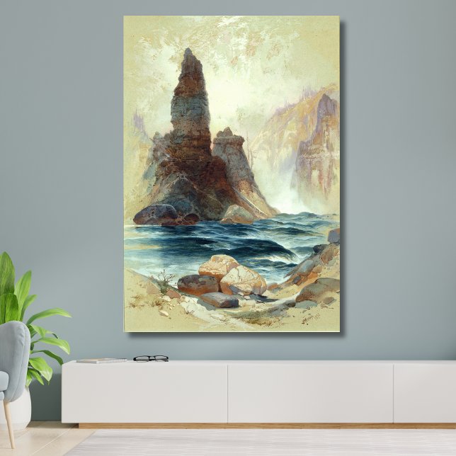 Oberhalb von Tower Falls, Moran, 1872 Leinwanddruck (Von Creator hochgeladen)