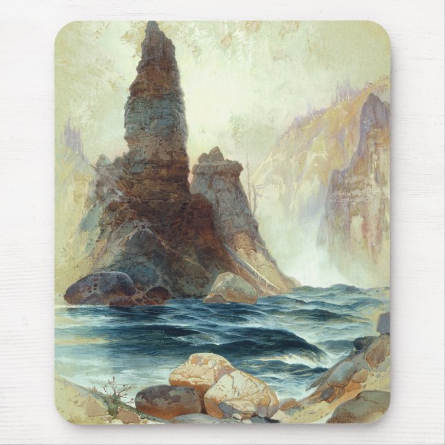 Oberhalb von Tower Falls, Moran, 1872 Mousepad (Vorne)