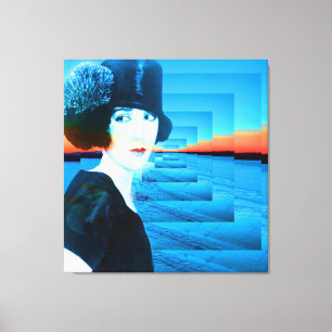 Oberhut mit Schnee Leinwanddruck