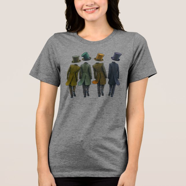 Oberhüte von Eight Tri-Blend Shirt (Vorderseite)