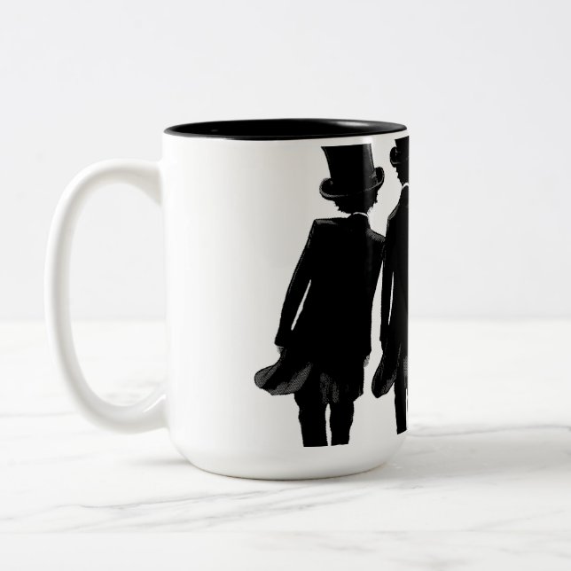 Oberhutmoden Zweifarbige Tasse (Links)