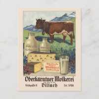 Oberkärntner Molkerei Austria Vintage Poster 1930