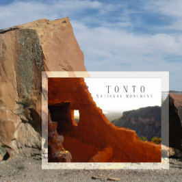 Oberkletterwohnung, Nationaldenkmal Tonto, AZ Postkarte