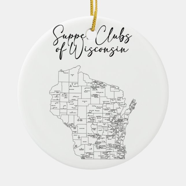Oberklubs von Wisconsin Keramik Ornament (Vorne)