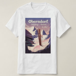Oberndorf, Salzburg, Österreich, Skiplakat T-Shirt