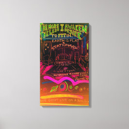 Oberraum ist Fake Leinwanddruck