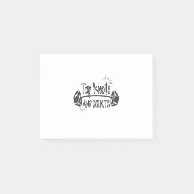 Oberschenkel und Oberteile Post-it Klebezettel (Vorderseite)