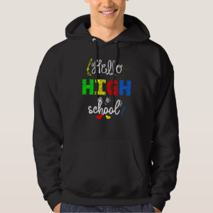 Oberschule erster Tag zurück zur Schule Kinder Sch Hoodie